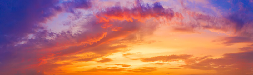 Sunset sky pattern