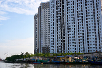 building in the river