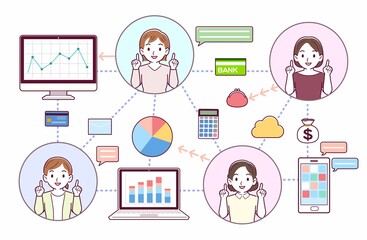 いろいろなツールでコミュニケーションを取る