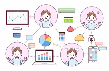 いろいろなツールでコミュニケーションを取る