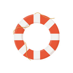 Lifebuoy Icon. Graphic deign element for business and holiday illustration. Vector Illustration.