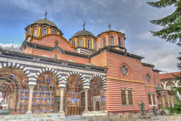 Fototapeta na wymiar Rila Monastery, Bulgaria, HDR Image