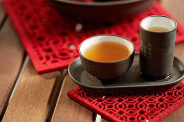 Chinese Tea Cup with Tea Pot