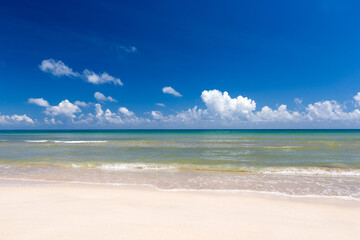 sea and beach background with copy space