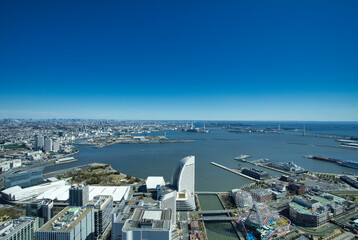 横浜みなとみらい地区　街並み