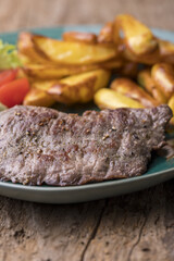 closeup of a grilled steak