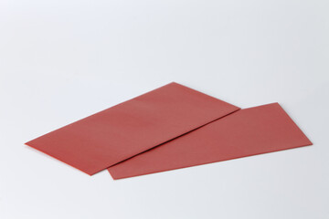 chinese new year red envelope on white background