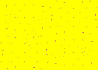 A simple pencil on a yellow background. Seamless texture