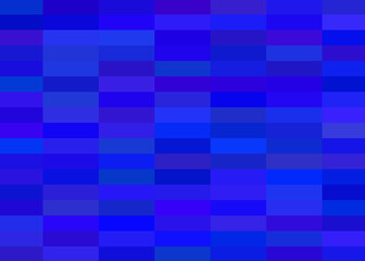 Blue background made up of many rectangles.