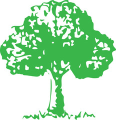 trees with leaves icon sign design