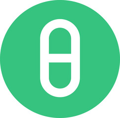 Simple Pill icon sign design