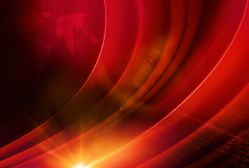 3D rendering of hot news red abstract background suitable for expanding or publishing news