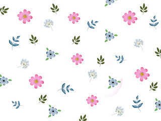 colorful Leaves tree and Flower background, Springtime, Season, Leaf,wallpaper