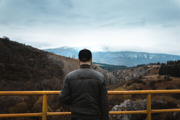 Man Enjoying On The View