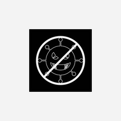 virus vector illustration design icon logo
