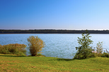 On the shore of the big lake Beloe, Ozery agro-town, Grodno, Belarus