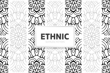 Seamless tribal texture geometric design