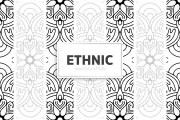 Seamless tribal texture geometric design