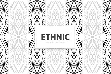 Seamless tribal texture geometric design