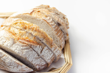 Gluten free artisan bread sourdough cob, homemade baking of delicious round bread