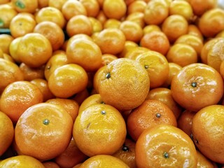 Pokam mandarin oranges on market