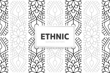 Seamless tribal texture geometric design