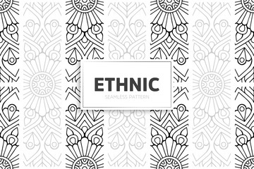Seamless tribal texture geometric design