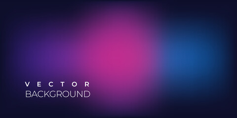 Abstract bright gradient dark blue pink purple colored blurred background. 