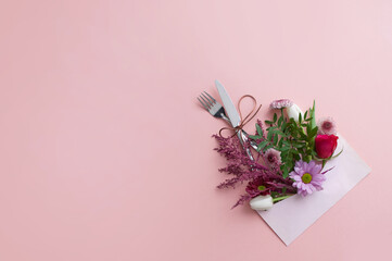 Dinner gift invitation, wedding, anniversary, mothers day