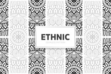 Seamless tribal texture geometric design