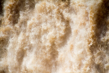 Closeup of the water falling in Iguazu Falls