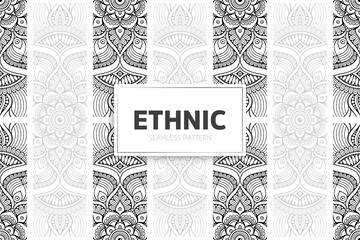 Seamless tribal texture geometric design