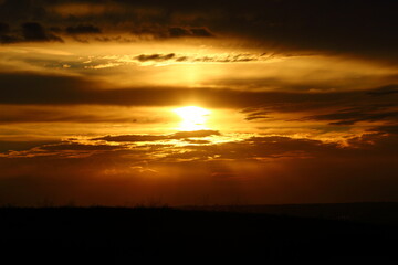 sunset in the clouds
