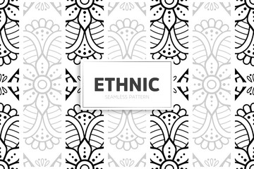 Seamless tribal texture geometric design