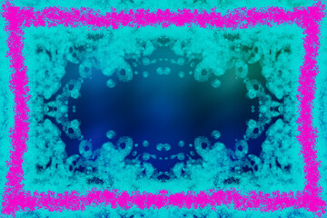 An abstract splatter border background image.