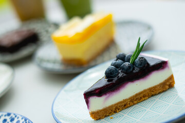 Blueberry cheese pie