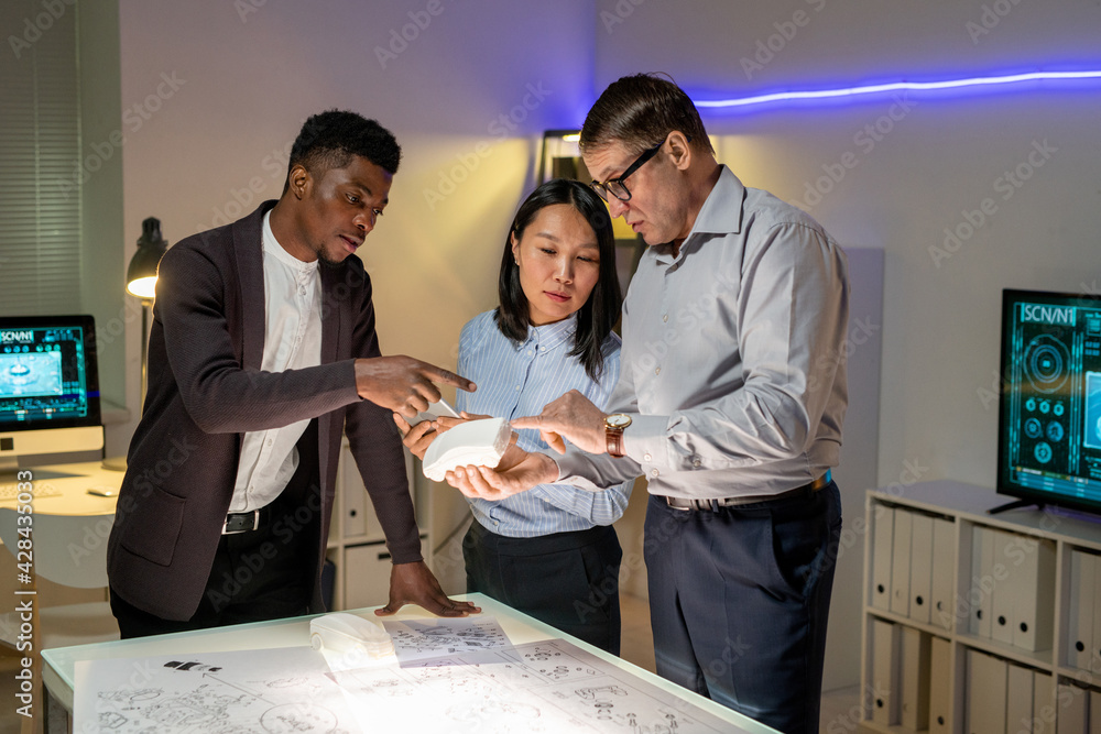 Poster discussing engineering solution for new car