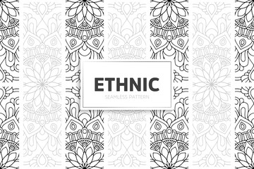 Seamless tribal texture geometric design