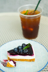 Blueberry cheese pie