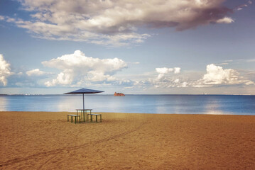 beach and sea