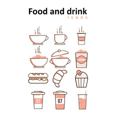 food icons set website