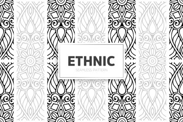 Seamless tribal texture geometric design