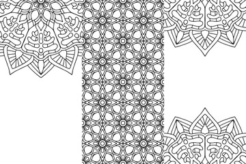 Seamless tribal texture geometric design