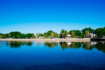 Morning of Tampa Bay beach in Tampa, Florida	