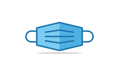 surgical mask icon. Vector illustration.