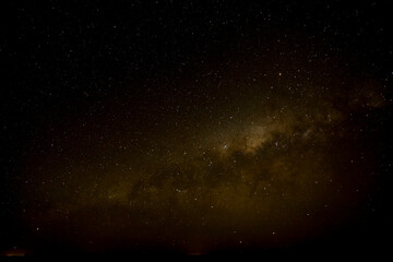 The night sky in Atacama desert and its star and nebulas