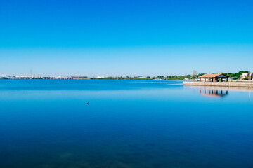 Morning of Tampa Bay beach