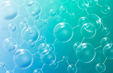 sfondo, scienza, molecole, atomi