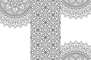 Seamless tribal texture geometric design