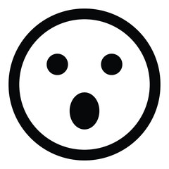 Obraz premium face emoji icon design black